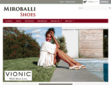 Tablet Screenshot of miroballishoes.com